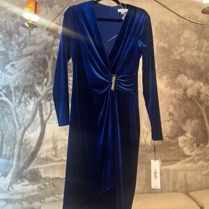 Calvin Klein Blue Velvet Dress